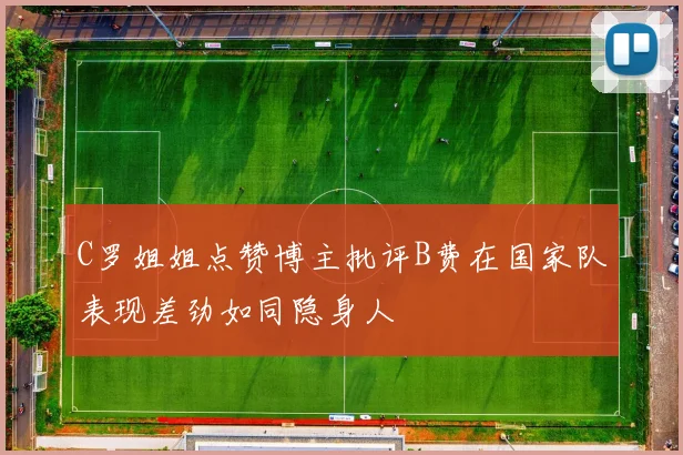C罗姐姐点赞博主批评B费在国家队表现差劲如同隐身人
